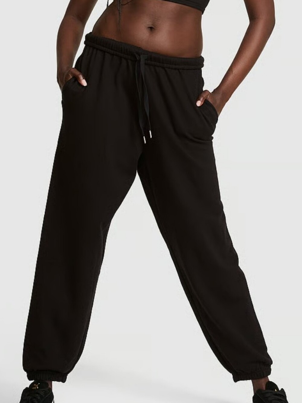 VS Pink Campus Fleece Sweatpants Sz Med NWT